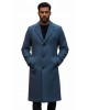 Urban Blue Wool Coat