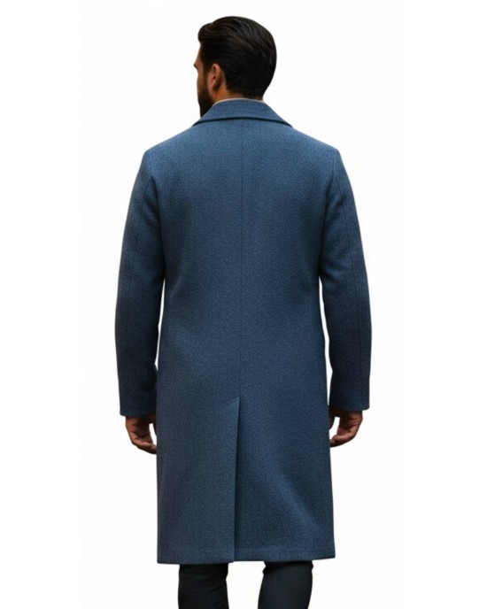 Urban Blue Wool Coat Urban Blue Wool Coat