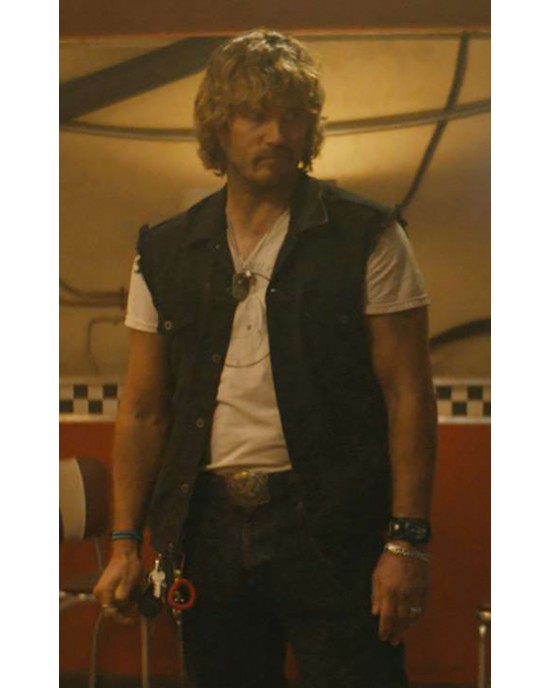 The Electric State Chris Pratt Black Denim Vest