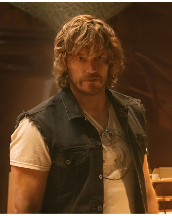 The Electric State Chris Pratt Black Denim Vest