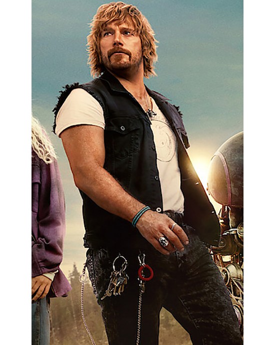 The Electric State Chris Pratt Black Denim Vest