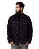 Men's Ranchwear Button Down Dark Blue Denim Trucker Jacket
