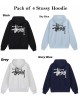 Pack of 4 Stussy Basic Hoodie (Sale) Pack of 4 Stussy Basic Hoodie (Sale)