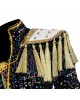 KPop Demon Hunters Mira Black Gold Stage Costume Huntrix KPop Demon Hunters Mira Black Gold Stage Costume Huntrix