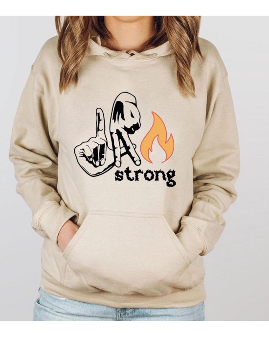 I Stand with Los Angeles Sweatshirt LA Forest Wildfire Strong Hoodie I Stand with Los Angeles Sweatshirt LA Forest Wildfire Strong Hoodie