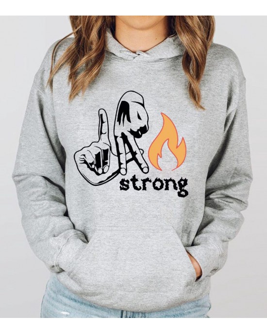 I Stand with Los Angeles Sweatshirt LA Forest Wildfire Strong Hoodie I Stand with Los Angeles Sweatshirt LA Forest Wildfire Strong Hoodie