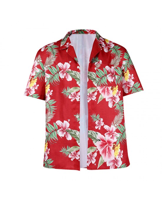 Like a Dragon Infinite Wealth Ichiban Hibiscus Hawaiian Button Shirt Like a Dragon Infinite Wealth Ichiban Hibiscus Hawaiian Button Shirt