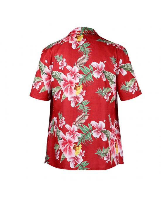 Like a Dragon Infinite Wealth Ichiban Hibiscus Hawaiian Button Shirt Like a Dragon Infinite Wealth Ichiban Hibiscus Hawaiian Button Shirt