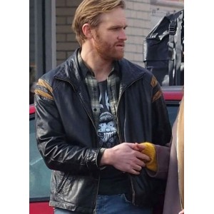 Disclosure Day Wyatt Russell Black Leather Jacket Disclosure Day Wyatt Russell Black Leather Jacket