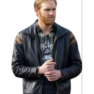 Disclosure Day Wyatt Russell Black Leather Jacket
