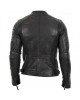 Men Quilted Cafe Racer Black Biker Leather Jacket Men Quilted Cafe Racer Black Biker Leather Jacket