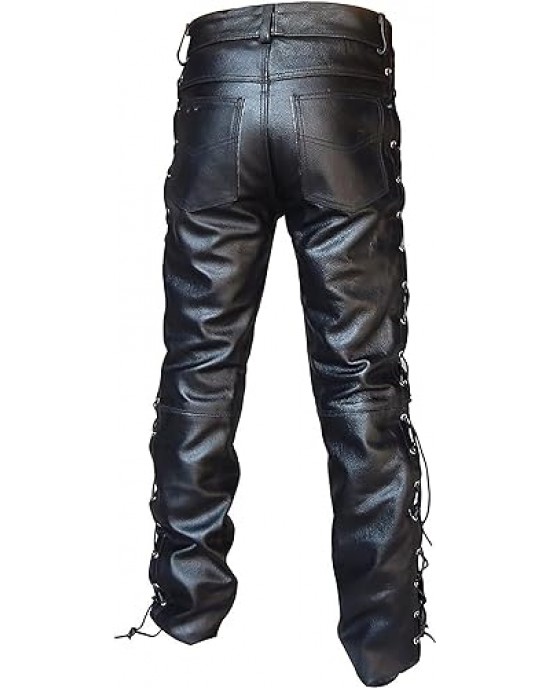 Vintage Leather Motorcycle Pants