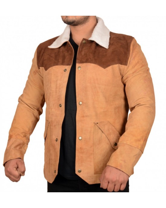 Kevin Costner Suede Leather Jacket Kevin Costner Suede Leather Jacket