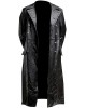 German Classic Officer WW2 Military Leather Trench Coat