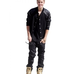 Justin Bieber Wool+Leather Bomber Jackets Justin Bieber Wool+Leather Bomber Jackets