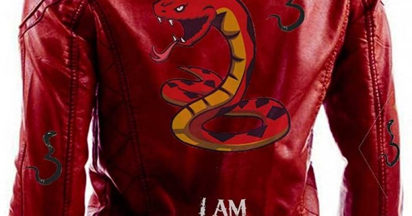 Venomous Danger Poison Snake Bite Last Breath Studded Biker Jacket