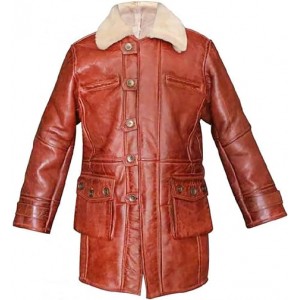 Leather Shearling Dark Knight Rises Jacket