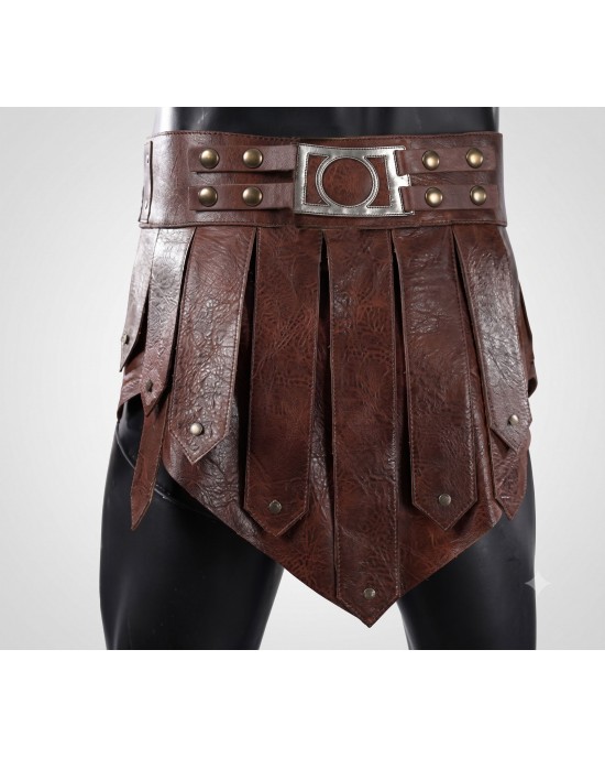 Masters of the Universe Nicholas Galitzine He-Man Leather Costume Skirt