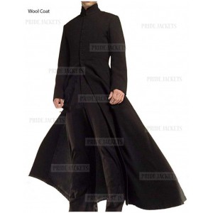 Men Keanu Reeves Trench Coat