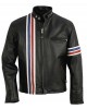 Easy Rider Captain America Peter Fonda Flag Leather Jacket