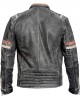 Cafe Racer Vintage Motorcycle Leather Jacket