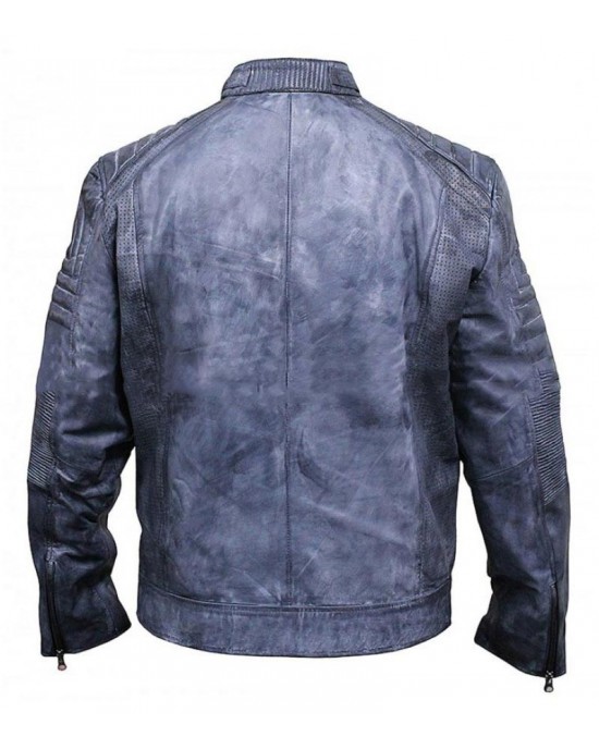Mens Vintage Biker Distressed Leather Jacket Mens Vintage Biker Distressed Leather Jacket