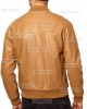 Men Casual Tan Slimfit Bomber Leather Jacket Men Casual Tan Slimfit Bomber Leather Jacket