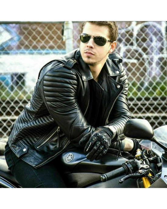 Quilted Motorcycle Leather Jacket Quilted Motorcycle Leather Jacket