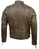 Mens Real Soft Leather Slim Fit Biker Jacket