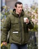 One Night Only Callum Turner Owen Olive Green Hooded Puffer Jacket One Night Only Callum Turner Owen Olive Green Hooded Puffer Jacket