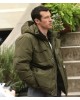 One Night Only Callum Turner Owen Olive Green Hooded Puffer Jacket One Night Only Callum Turner Owen Olive Green Hooded Puffer Jacket