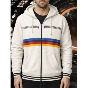 Project Hail Mary Ryan Gosling Rainbow Stripe Zipper Hoodie Project Hail Mary Ryan Gosling Rainbow Stripe Zipper Hoodie