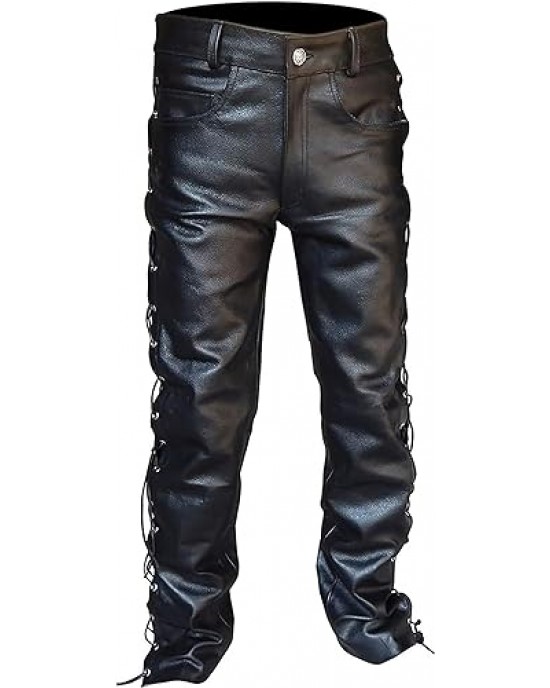 Vintage Leather Motorcycle Pants