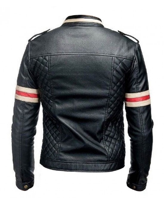 Mens Red & White Stripes Jacket