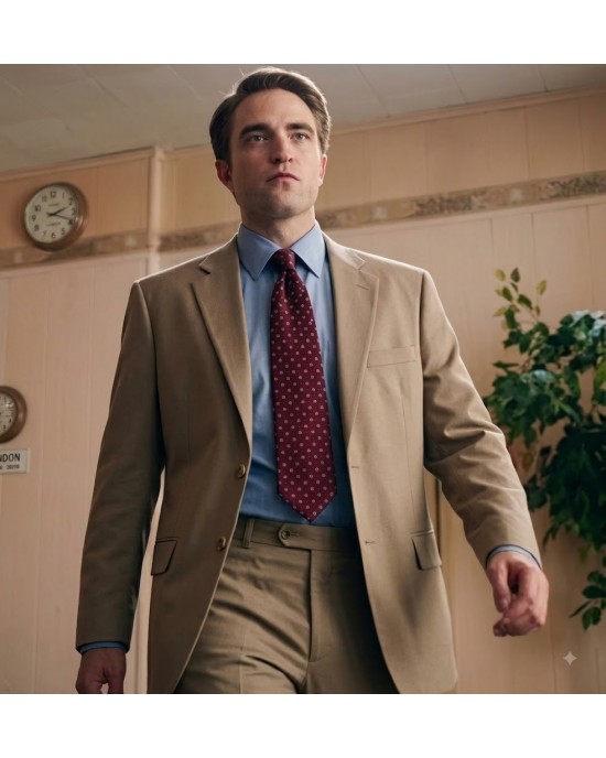 Robert Pattinson Chris Hansen Suit in Primetime (2026)