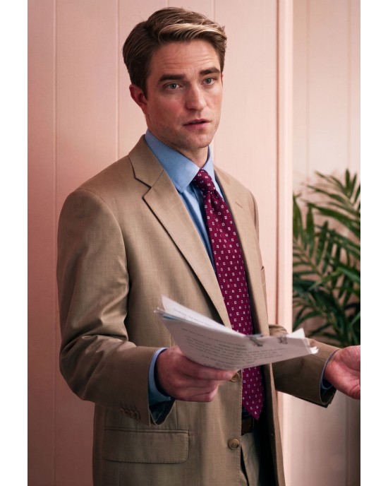 Robert Pattinson Chris Hansen Suit in Primetime (2026)