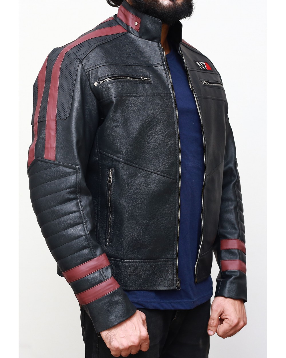 Mens n7 logo street fighter jacket