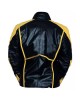 Superman Yellow Stripes Black Leather Jacket Superman Yellow Stripes Black Leather Jacket