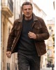The Mongoose Liam Neeson Brown Suede Leather Jacket The Mongoose Liam Neeson Brown Suede Leather Jacket