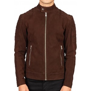 Mens Suede Trucker Jacket