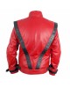 Michael Jackson Thriller Red Leather Jacket