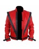 Michael Jackson Thriller Red Leather Jacket