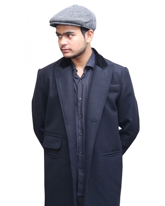 Peaky Blinders Thomas Shelby Wool Coat with Free Wool Hat
