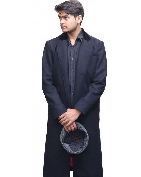 Peaky Blinders Thomas Shelby Wool Coat with Free Wool Hat