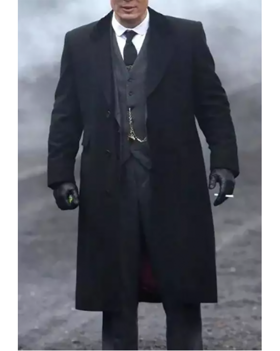 Peaky Blinders Thomas Shelby Wool Coat with Free Wool Hat