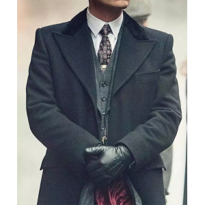 Peaky Blinders Thomas Shelby Wool Coat with Free Wool Hat