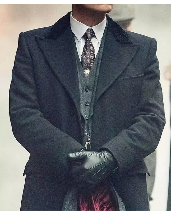 Peaky Blinders Thomas Shelby Wool Coat with Free Wool Hat