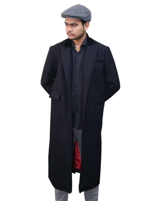 Peaky Blinders Thomas Shelby Wool Coat with Free Wool Hat