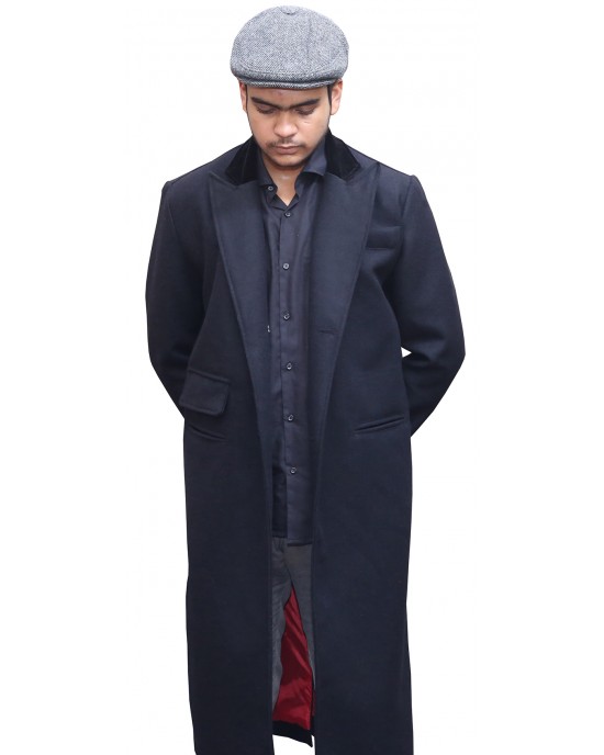 Peaky Blinders Thomas Shelby Wool Coat with Free Wool Hat