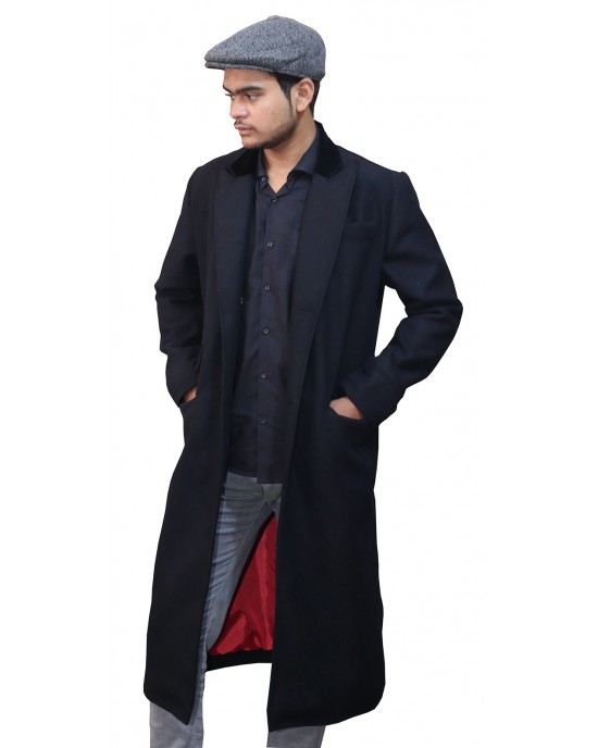 Peaky Blinders Thomas Shelby Wool Coat with Free Wool Hat